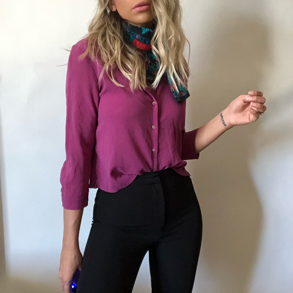 {Banana Republic} silk button down blouse